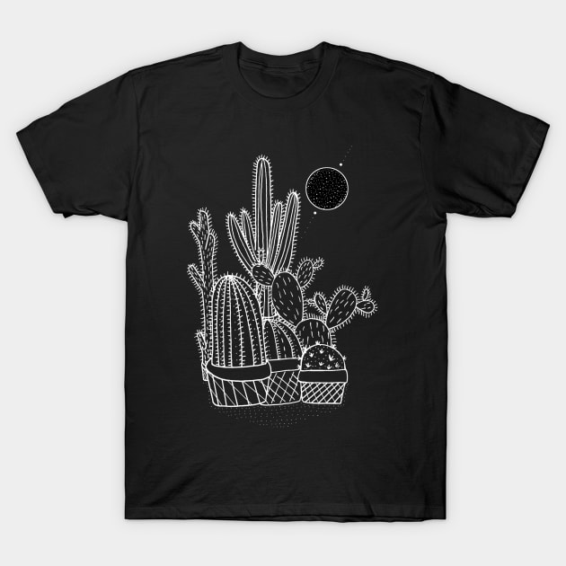 Cactus Plant pots T-Shirt by Swadeillustrations